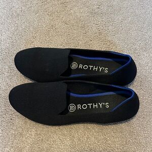 Rothy's Black and Blue Loafers